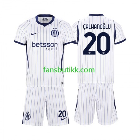 Fotballdrakt Inter Milan Hakan Calhanoglu 20 Barn Bortetrøye 2026-2027 Kortermet